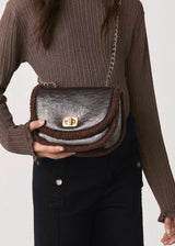 Borsa Pelliccia Combined Bambina - Oscuro