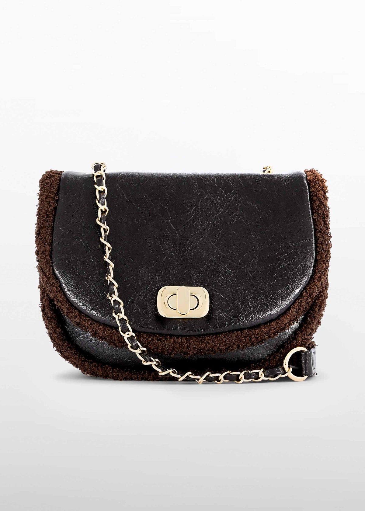 Borsa Pelliccia Combined Bambina - Oscuro