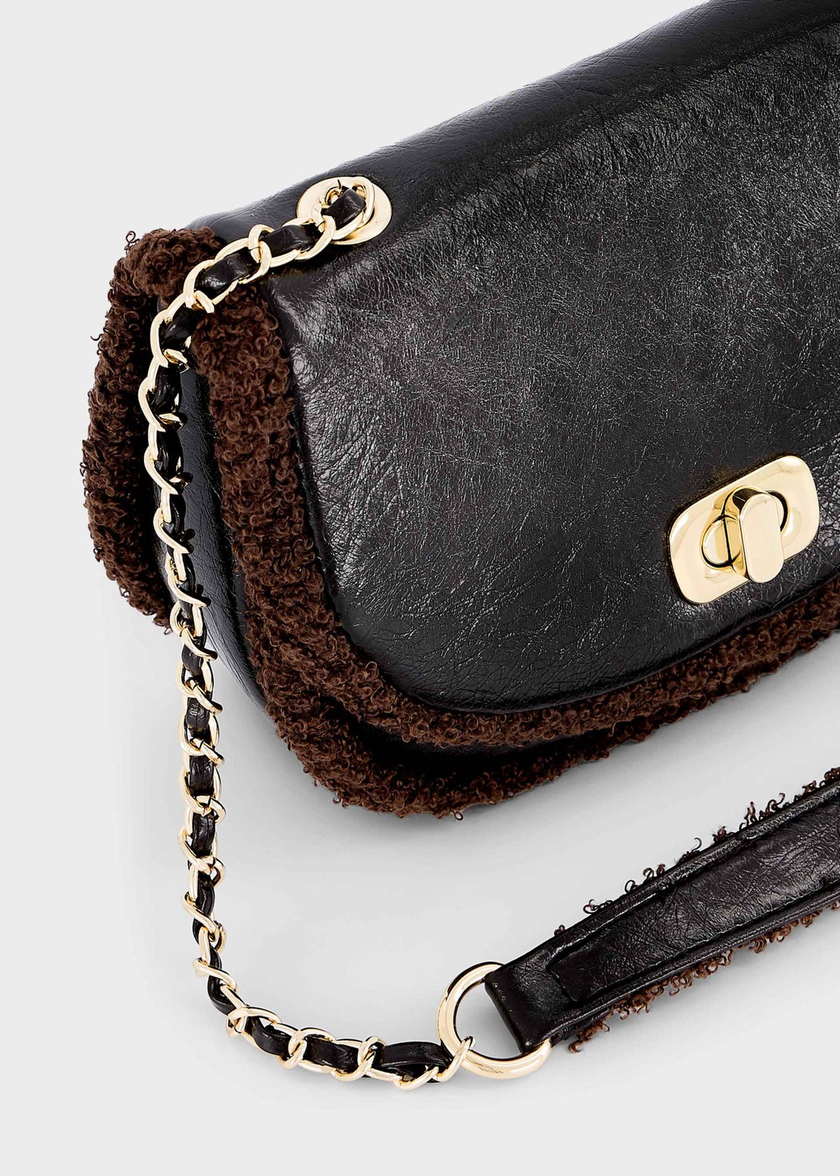 Borsa Pelliccia Combined Bambina - Oscuro
