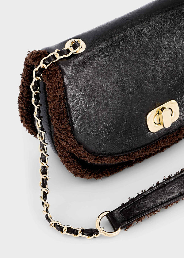 Borsa Pelliccia Combined Bambina - Oscuro