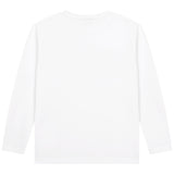 BOSS Kids Maglia a maniche lunghe in cotone con logo - Bianco