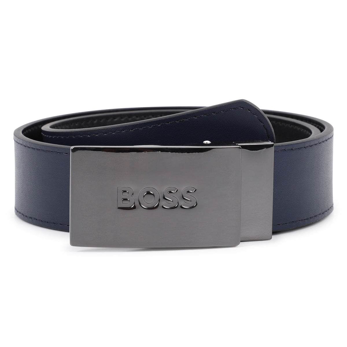 BOSS Kids Cintura reversibile in pelle - Nero