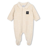 BOSS Kids Set pigiama in velour e cappellino - Nuovo beige