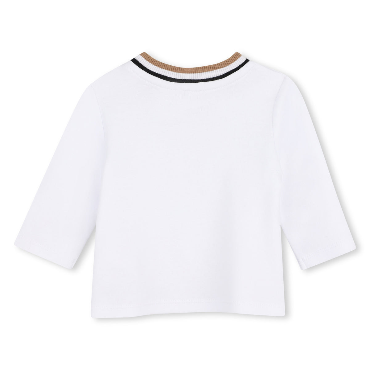 BOSS Kids Set salopette e t-shirt in cotone biologico - Biscotto