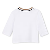 BOSS Kids Set salopette e t-shirt in cotone biologico - Biscotto