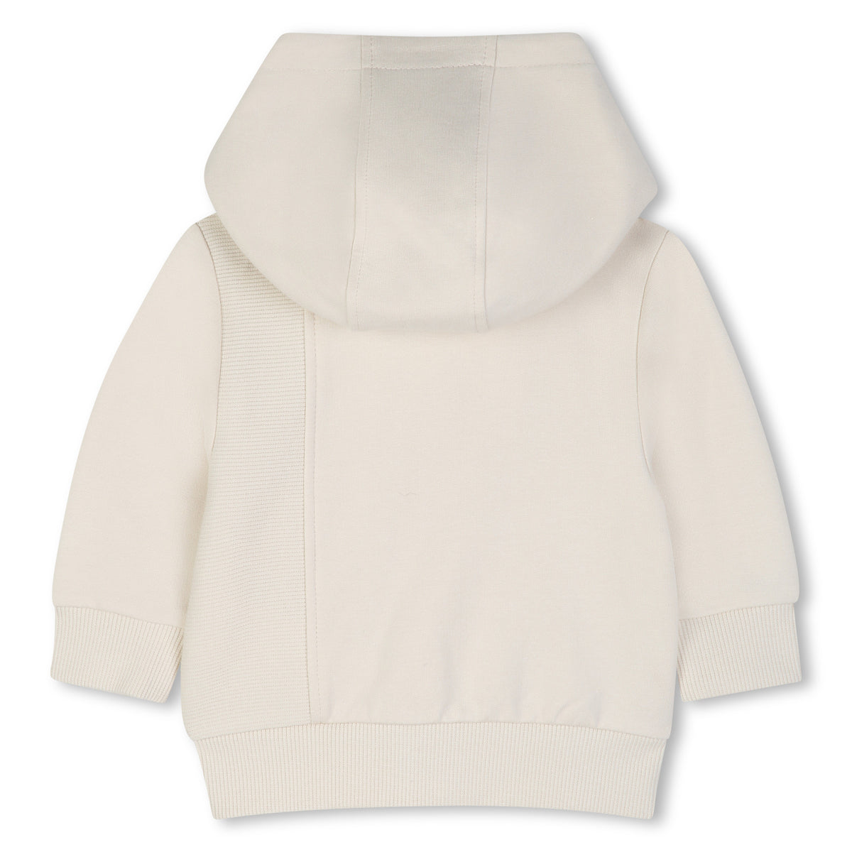 BOSS Kids Set cardigan con cappuccio, pantaloni e t-shirt in cotone biologico - Nuovo beige