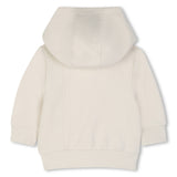 BOSS Kids Set cardigan con cappuccio, pantaloni e t-shirt in cotone biologico - Nuovo beige