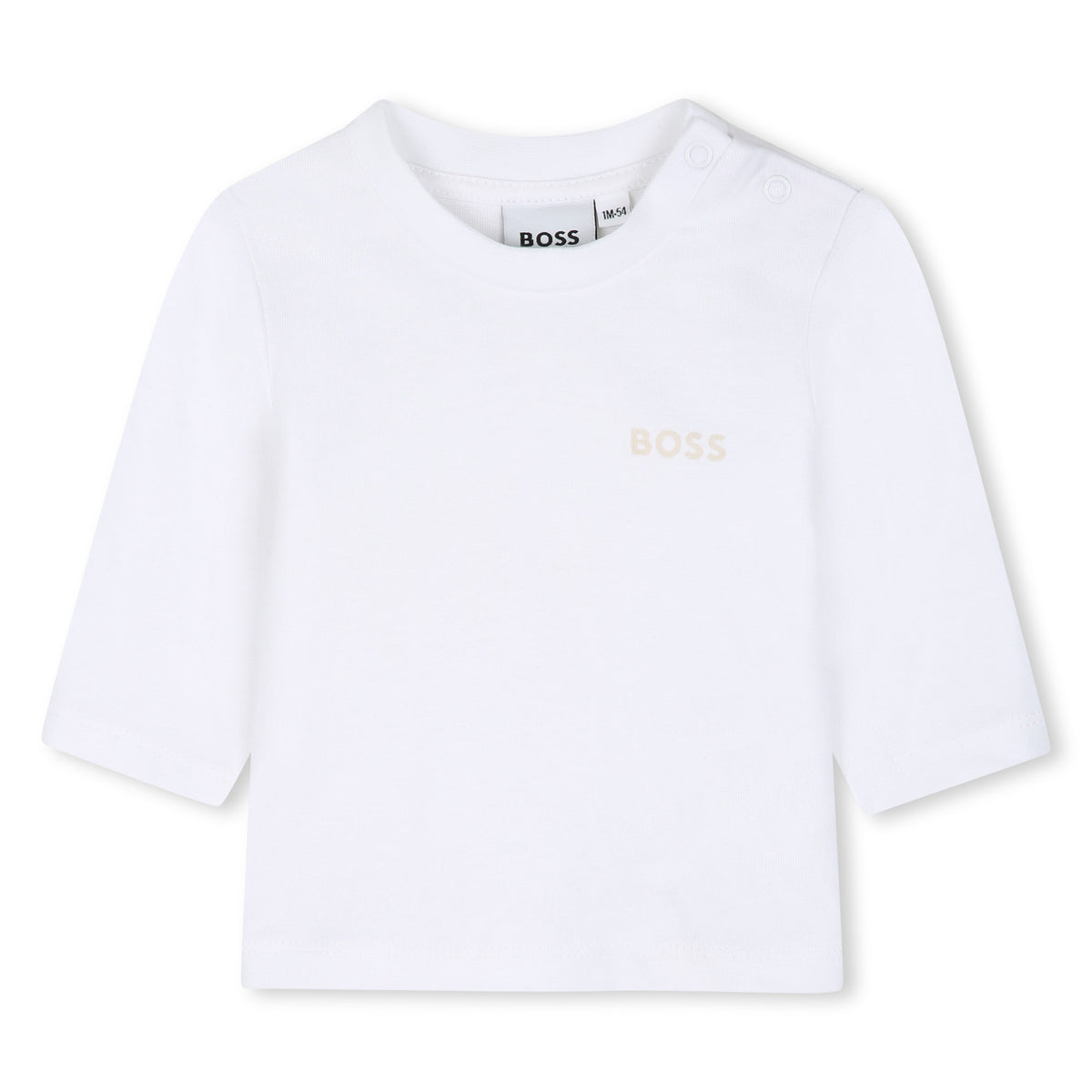 BOSS Kids Set cardigan con cappuccio, pantaloni e t-shirt in cotone biologico - Nuovo beige