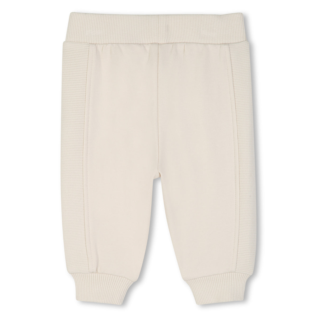 BOSS Kids Set cardigan con cappuccio, pantaloni e t-shirt in cotone biologico - Nuovo beige