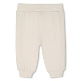 BOSS Kids Set cardigan con cappuccio, pantaloni e t-shirt in cotone biologico - Nuovo beige