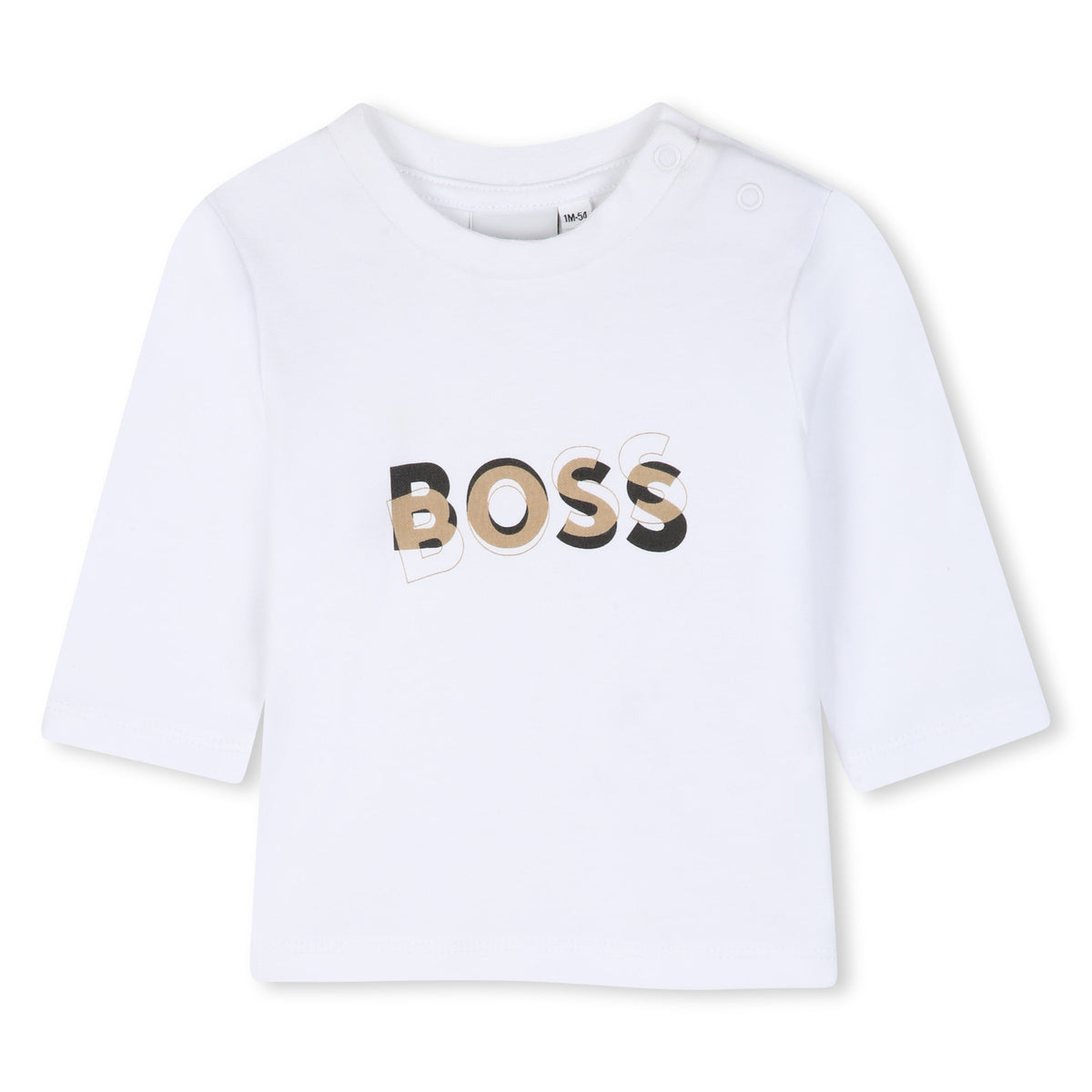 BOSS Kids Set cardigan, pantaloni e maglia in cotone biologico - Biscotto