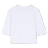 BOSS Kids Set cardigan, pantaloni e maglia in cotone biologico - Biscotto