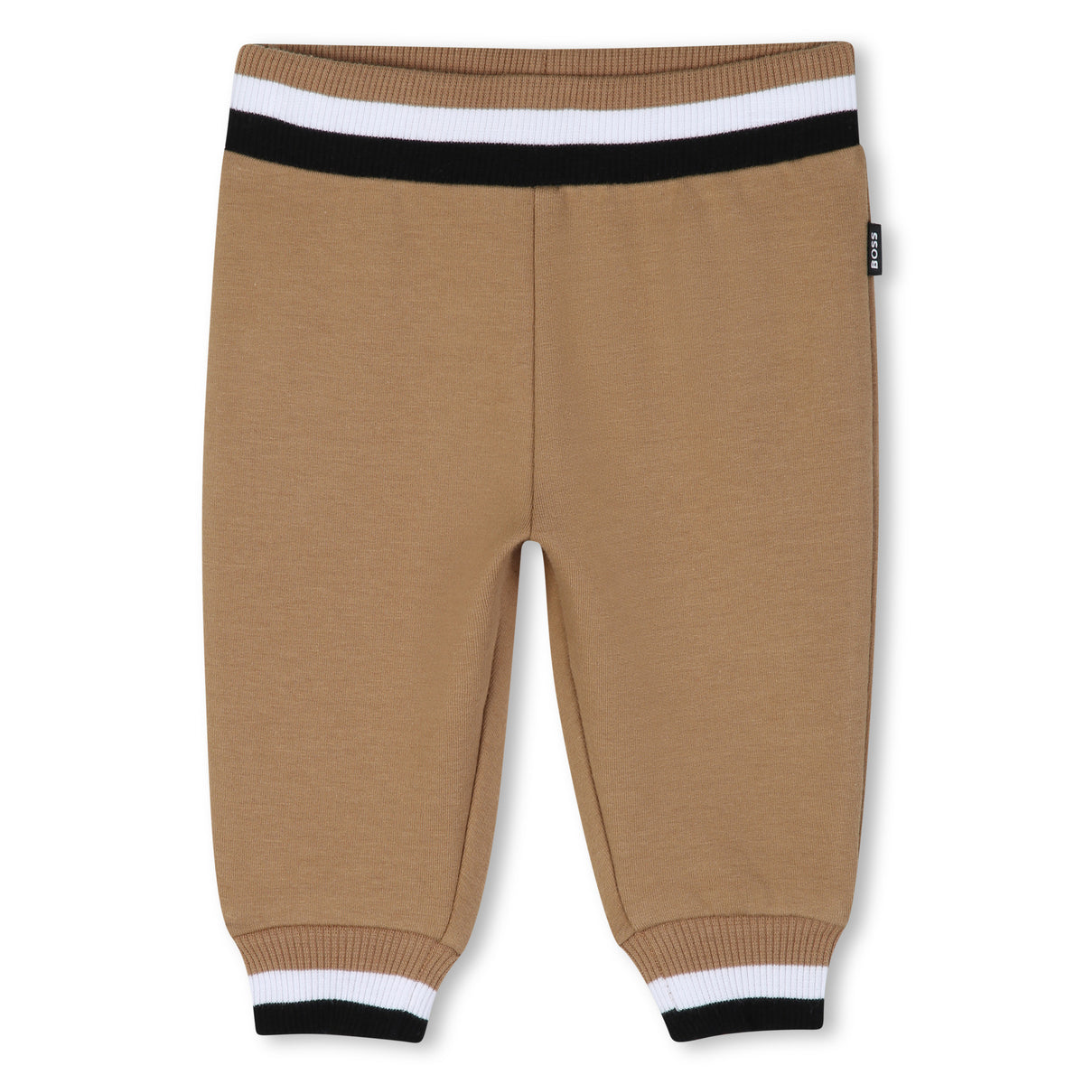 BOSS Kids Set cardigan, pantaloni e maglia in cotone biologico - Biscotto