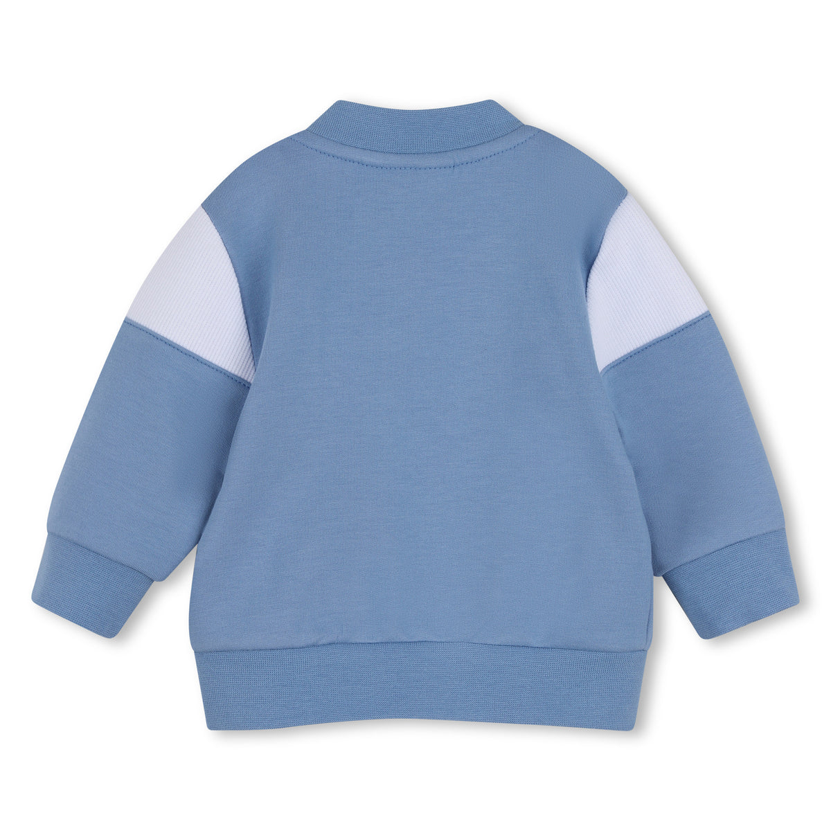 BOSS Kids Set cardigan con zip, pantaloni e maglia in cotone biologico - Ashleigh blue