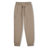 BOSS Kids Pantaloni jogging tapered con logo ricamato - Grigio