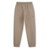 BOSS Kids Pantaloni jogging tapered con logo ricamato - Grigio