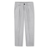 BOSS Kids Pantaloni eleganti in twill - Grigio