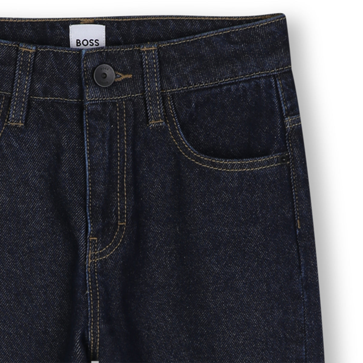 BOSS Kids Jeans loose fit in cotone - Denim grezzo