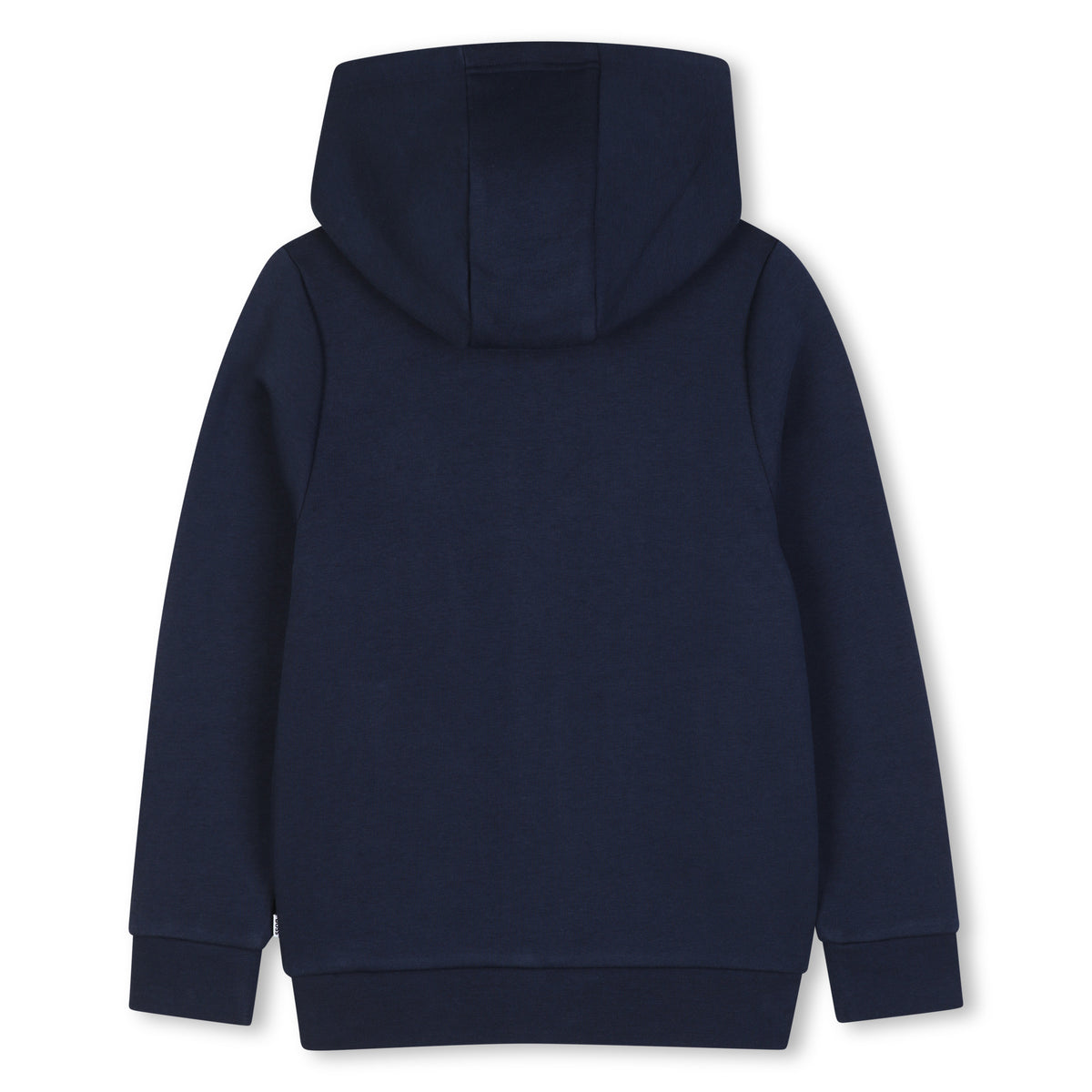 BOSS Kids Felpa con cappuccio e zip con badge Double B - Marine