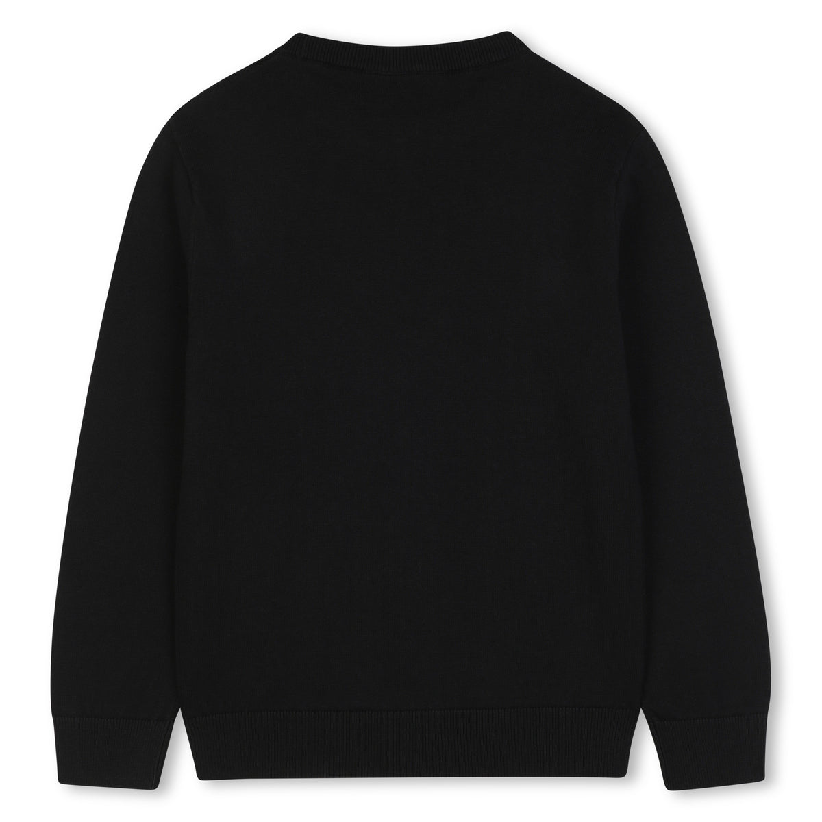 BOSS Kids Maglione girocollo con logo jacquard - Nero