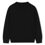 BOSS Kids Maglione girocollo con logo jacquard - Nero