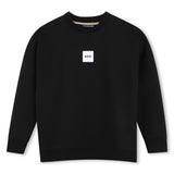 BOSS Kids Felpa girocollo con etichetta logo - Nero