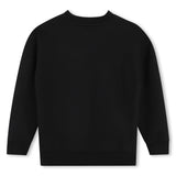 BOSS Kids Felpa girocollo con etichetta logo - Nero