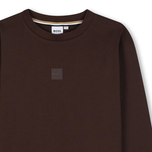 BOSS Kids Maglia a maniche lunghe loose fit con grafica sul retro - Bruno