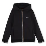 BOSS Kids Tuta con felpa con cappuccio e pantaloni - Nero
