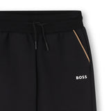 BOSS Kids Tuta con felpa con cappuccio e pantaloni - Nero
