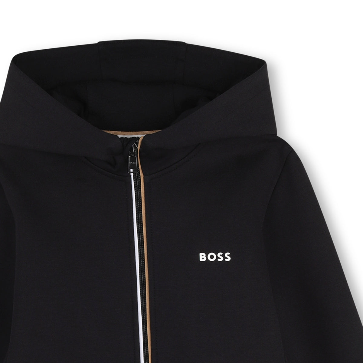 BOSS Kids Tuta con felpa con cappuccio e pantaloni - Nero