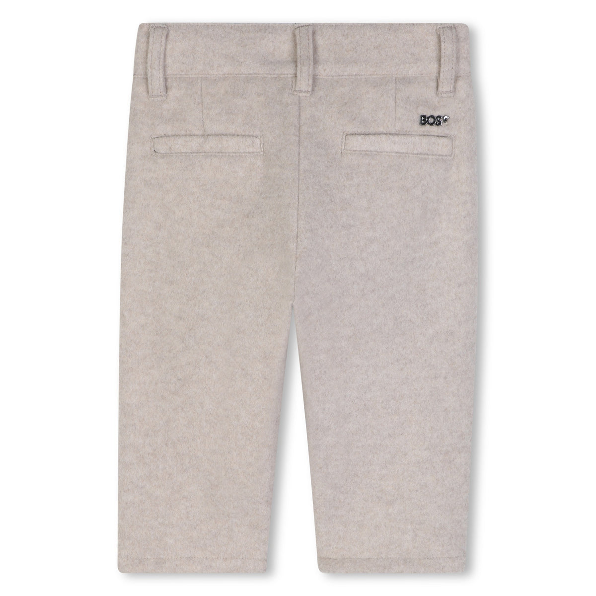 BOSS Kids Pantaloni in flanella - Ecru antico