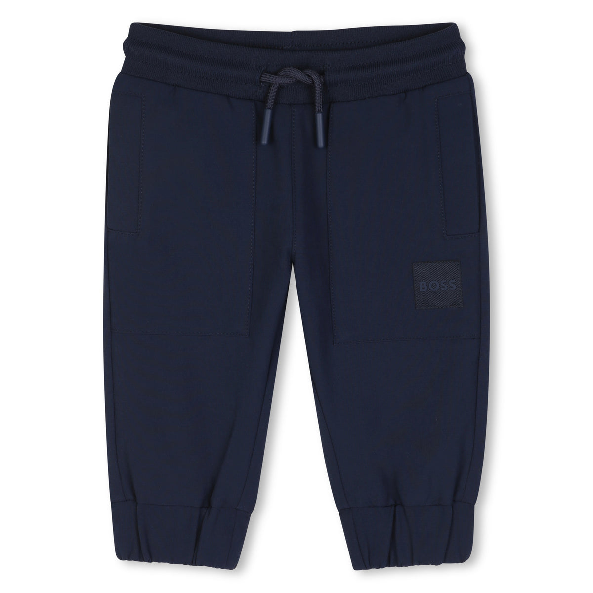 BOSS Kids Pantaloni jogging in satin effetto pesca - Marine