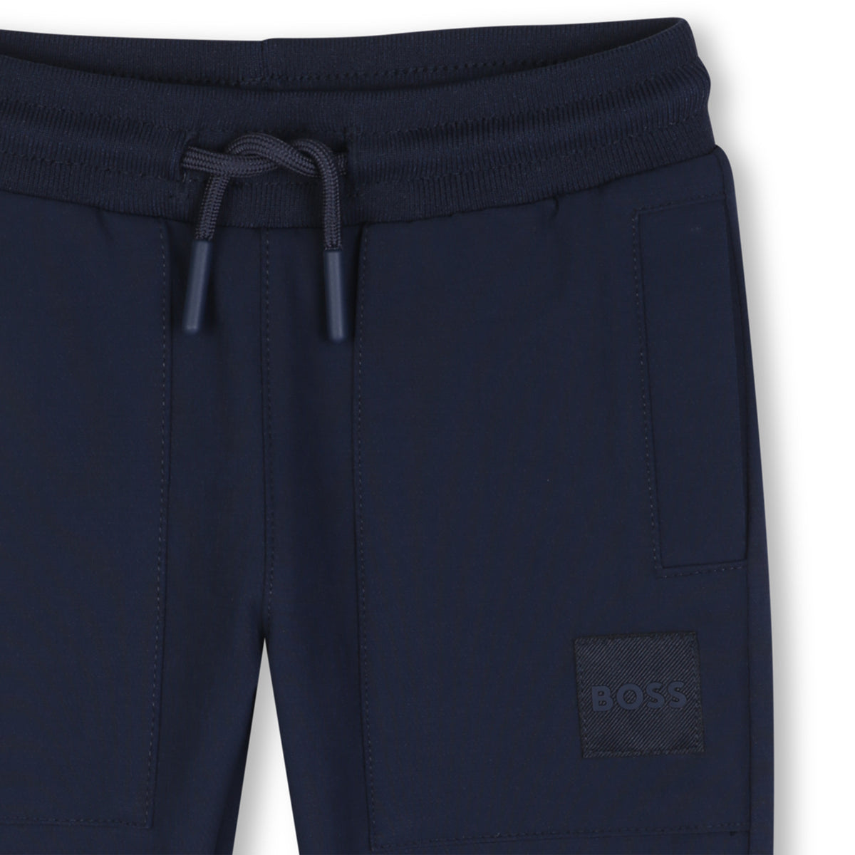 BOSS Kids Pantaloni jogging in satin effetto pesca - Marine