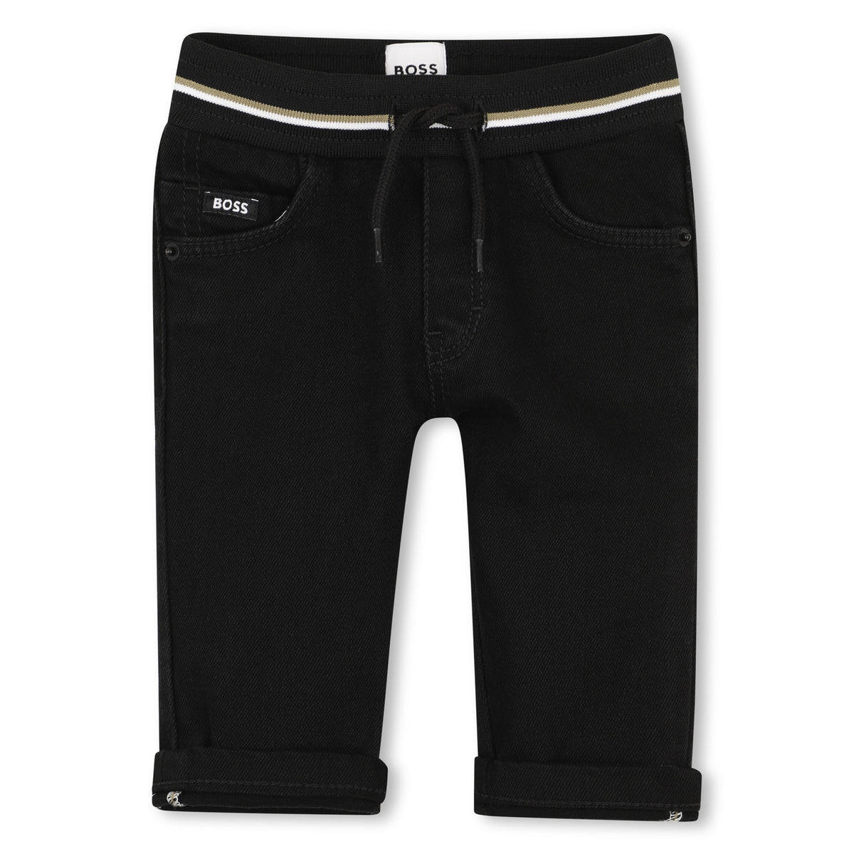 BOSS Kids Jeans neri con vita elasticizzata - Nero
