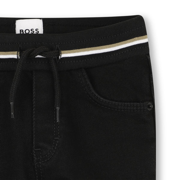 BOSS Kids Jeans neri con vita elasticizzata - Nero