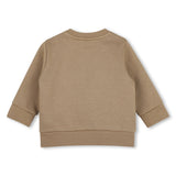 BOSS Kids Felpa girocollo con grande logo BOSS - Biscotto