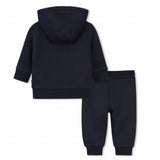 BOSS Kids Tuta con felpa con cappuccio e ricamo Double B - Marine