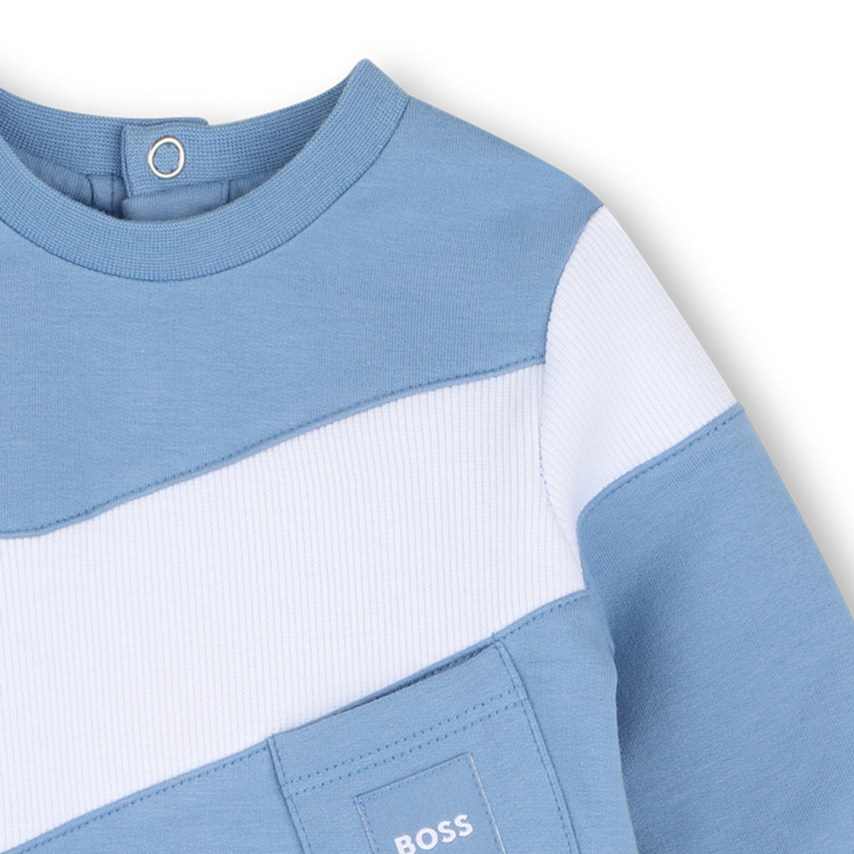 BOSS Kids Pigiama in felpa di cotone biologico - Ashleigh blue