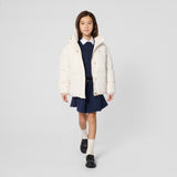 BOSS Kids Felpa in cotone garzato con etichetta logo - Marine