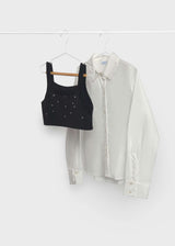 Camicia e top ragazza - Nero