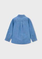 Camicia jeans manica lunga bambino