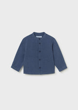 Camicia jeans manica lunga neonato