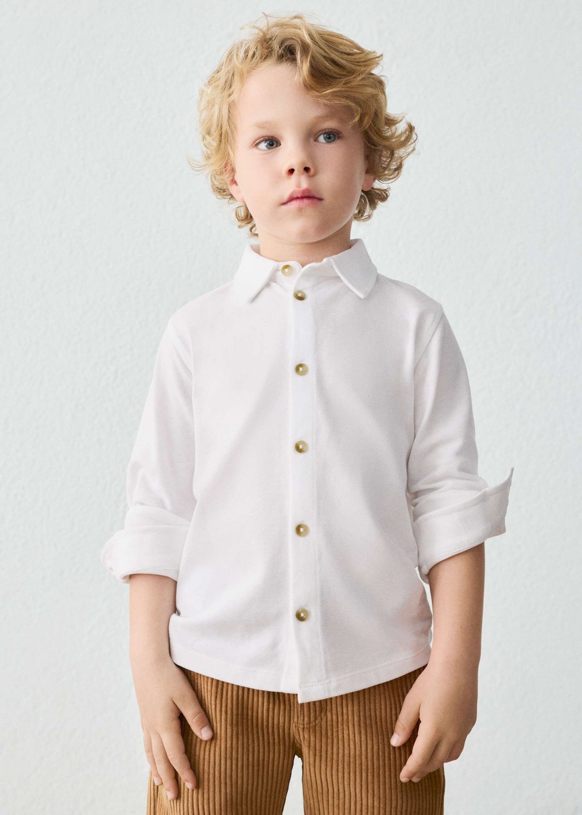 Camicia punto bambino - Bianco