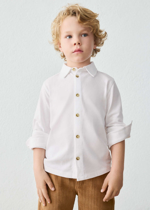 Camicia punto bambino - Bianco