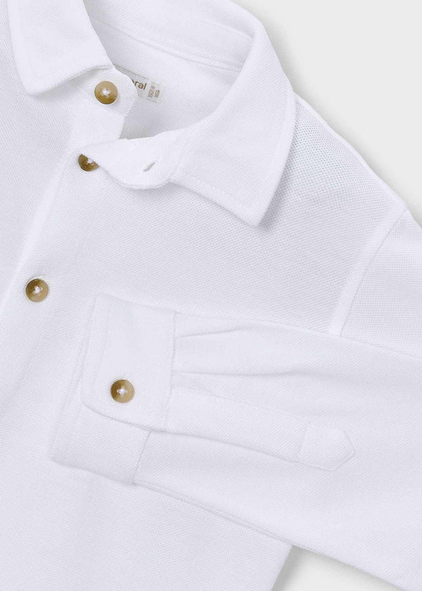 Camicia punto bambino - Bianco