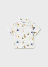 Camicia stampata animaletti neonato