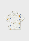 Camicia stampata animaletti neonato
