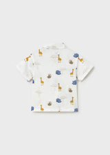 Camicia stampata animaletti neonato
