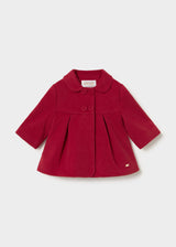 Cappotto a balze neonata - Red